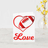 Valentines Day Gift For Football Lovers  カード (黄色い花)