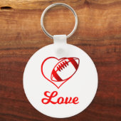 Valentines Day Gift For Football Lovers  キーホルダー (正面)