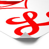 Valentines Day Gift For Football Lovers  ポスター (角)