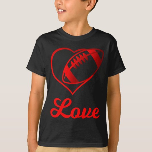 Valentines Day Gift For Football Lovers  Tシャツ (正面)