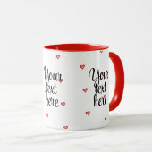 Valentine's Day Gift, Hearts Design, I Love You マグカップ (正面右)