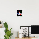 Valentine's Day Gift Maple Leaf Canada  ポスター (ホームオフィス)