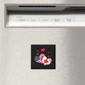 Valentine's Day Gift Maple Leaf Canada  マグネット (インサイチュ (食洗機))