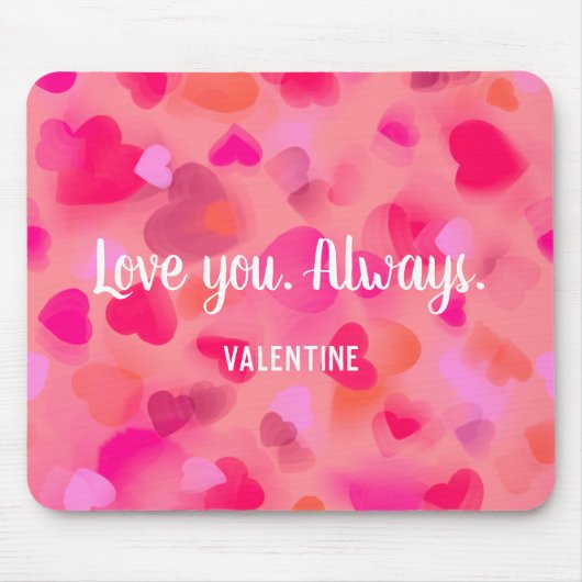 Valentine's Day Gift: Personal heart mousepad マウスパッド (正面)