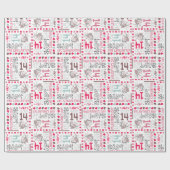 Valentines Day GIFT WRAP ラッピングペーパー (フラット)