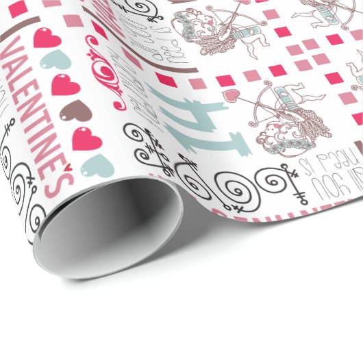 Valentines Day GIFT WRAP ラッピングペーパー (ロールコーナー)