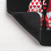 Valentines Day Gnomes Cute Red Hearts Love Gnome W マウスパッド (コーナー)