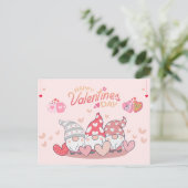 Valentine's Day Gnomes with Hearts シーズンポストカード (スタンド正面)