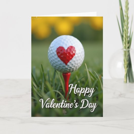 Valentines Day Golf Card カード (正面)