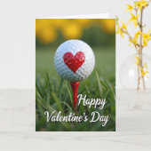 Valentines Day Golf Card カード (黄色い花)