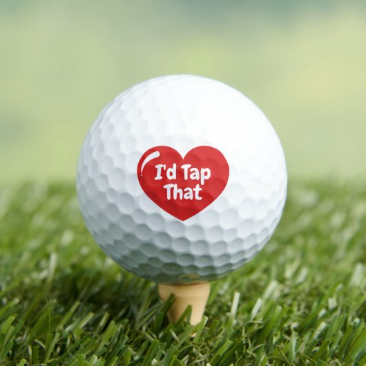 Valentines Day Golf Golfer For Him Men Husband Boy ゴルフボール (インサイチュ 木)