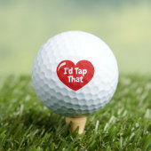 Valentines Day Golfer For Him Men Husband Heart ゴルフボール (インサイチュ 木)