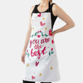 Valentine's day greeting card with hearts,  flower エプロン (インサイチュ)