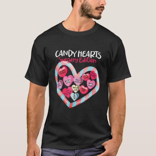 Valentine's Day Happy Anesthesia Design For Februa Tシャツ (正面)