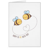 Valentines Day Happy To Beat You Greeting Card (正面)