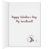 Valentines Day Happy To Beat You Greeting Card (内側 (右))