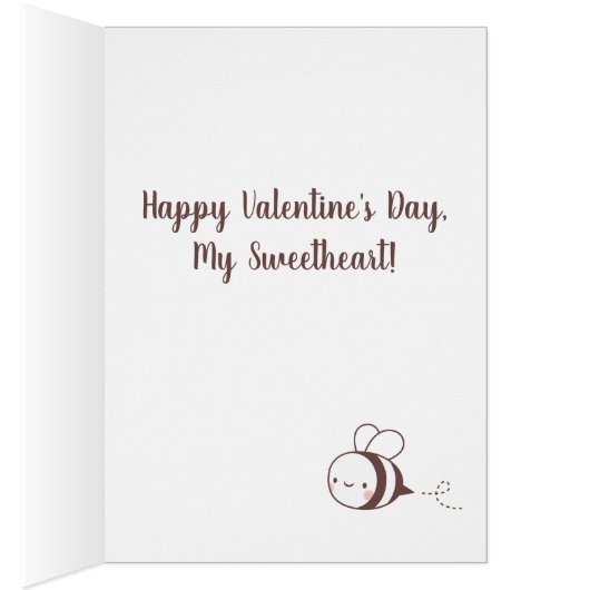 Valentines Day Happy To Beat You Greeting Card (内側 (右))