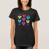 Valentine's Day Heart Candy  Matching Couples Love Tシャツ (正面)