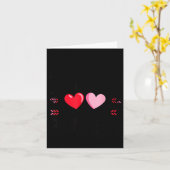 Valentines Day Heart Family Gamer Gaming New Paren カード (黄色い花)