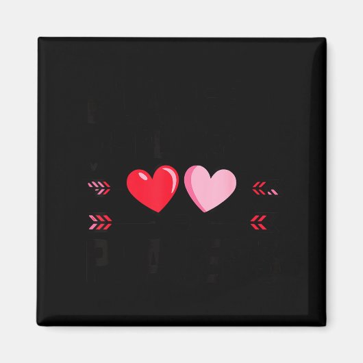 Valentines Day Heart Family Gamer Gaming New Paren マグネット (正面)