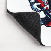 Valentines Day Heart Football Player Team Srts  マウスパッド (コーナー)