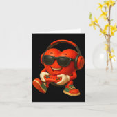 Valentines Day Heart Gamer Video Gaming Boys Men K カード (黄色い花)