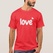 Valentine's Day Heart Love  Tシャツ (正面)