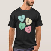Valentine's Day Heart Sayings Tシャツ (正面)