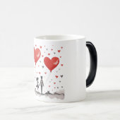 Valentines Day Hearts モーフィングマグカップ (正面右)