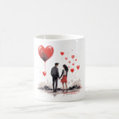 Valentines Day Hearts モーフィングマグカップ (中央)