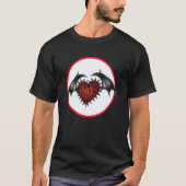Valentine's Day hearts dragon 17 Tシャツ (正面)