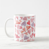 Valentines Day Hearts Mug コーヒーマグカップ (左)