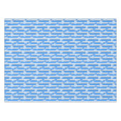 Valentine's Day hearts on striped background  テーブルクロス (正面(横))