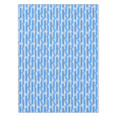 Valentine's Day hearts on striped background  テーブルクロス (正面)