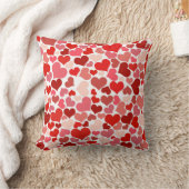 Valentine's Day Hearts Pattern クッション (ブランケット)