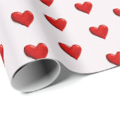 Valentine's Day Hearts Pattern Wrapping Paper ラッピングペーパー (ロールコーナー)