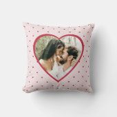Valentine's Day Hearts Red Photo クッション (正面)
