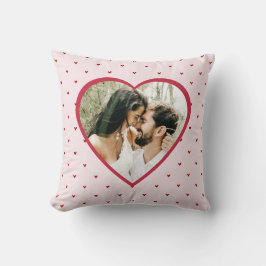 Valentine's Day Hearts Red Photo クッション