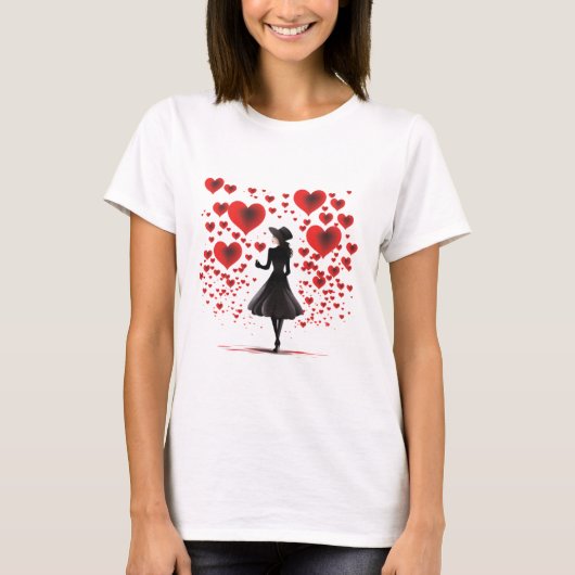 Valentines Day Hearts Tシャツ (正面)