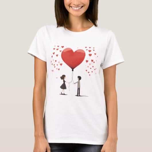 Valentines Day Hearts Tシャツ (正面)