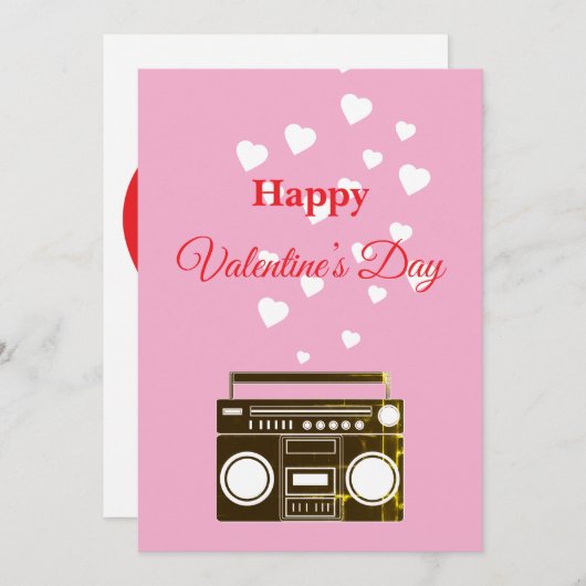 Valentine's day holiday 招待状 (正面/裏面)