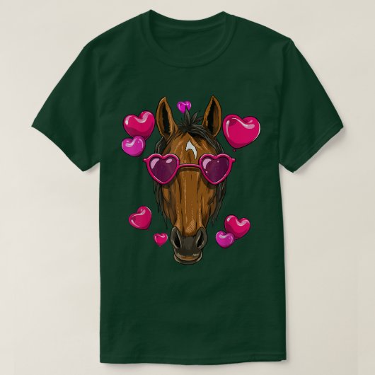 Valentines Day Horse  Funny Horse Lover Gift  Tシャツ (デザイン正面)