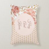 Valentine's Day, Hug and Kisses, Flowers, Pixels アクセントクッション (正面(垂直))