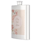 Valentine's Day, Hug and Kisses, Flowers, Pixels フラスク (左)