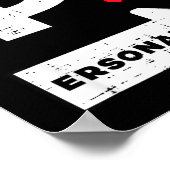 Valentines Day I Love Her Ity Matching Couple Men  ポスター (角)