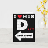 Valentines Day I Love His Dedication Matching Coup カード (黄色い花)