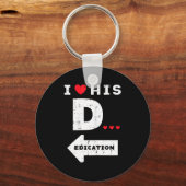 Valentines Day I Love His Dedication Matching Coup キーホルダー (正面)