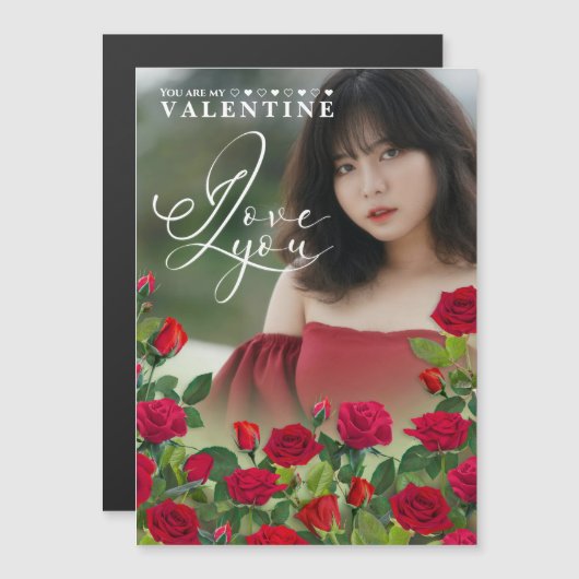 Valentine's Day   I Love You Custom Photo (正面/裏面)