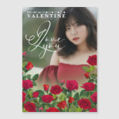 Valentine's Day   I Love You Custom Photo (正面)