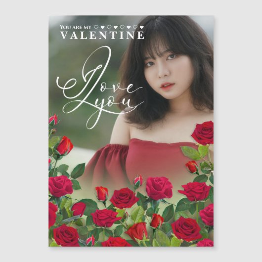 Valentine's Day   I Love You Custom Photo (正面)